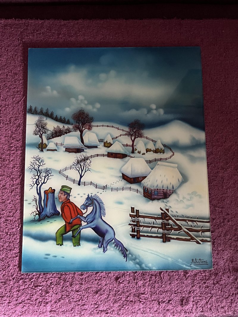 Winter on Jadovnik, Painting Nikola Marinkovic