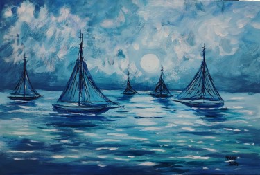 BLUE MOONLIGHT by Migec Art