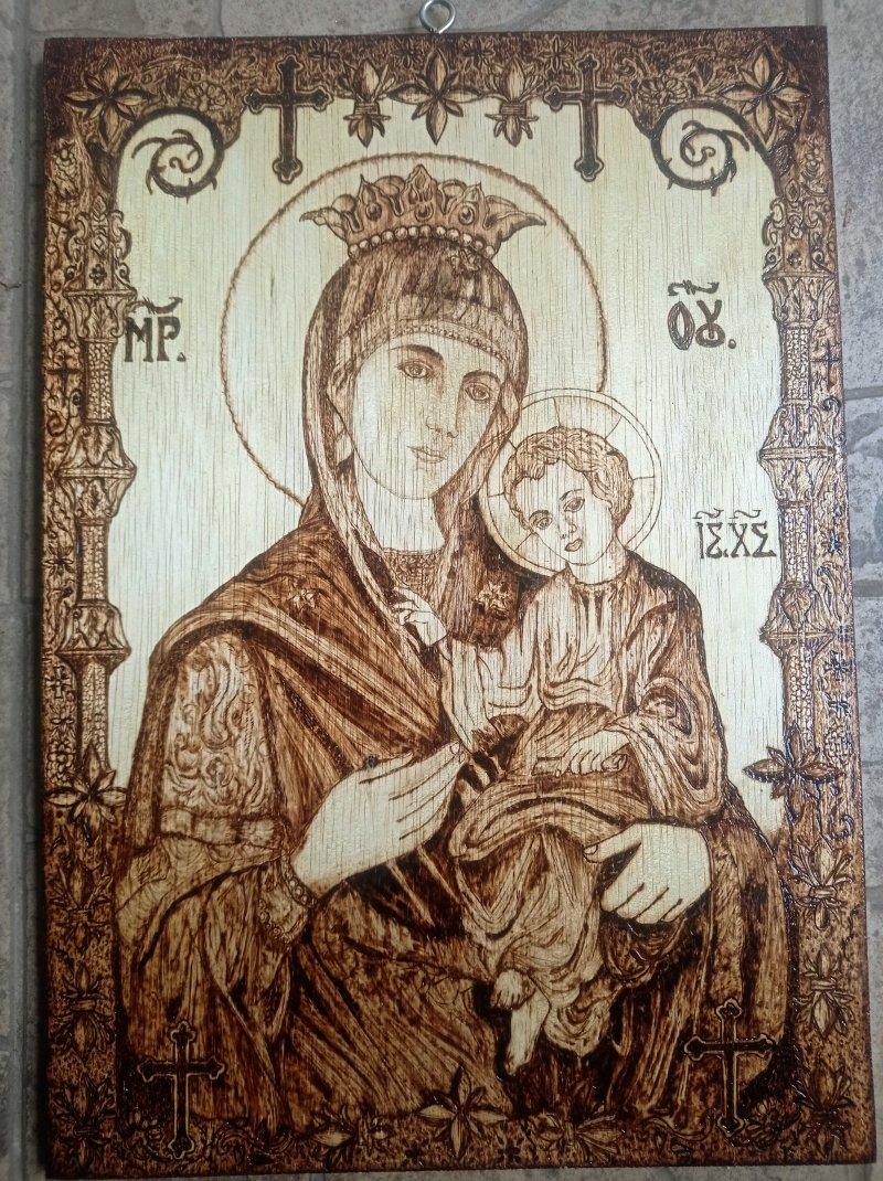 Mother Mary and Jesus, Handicraft Srdjan Blagovic