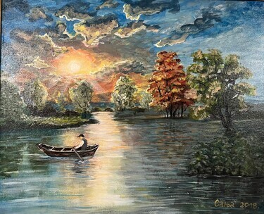 Sunset on the Serene River