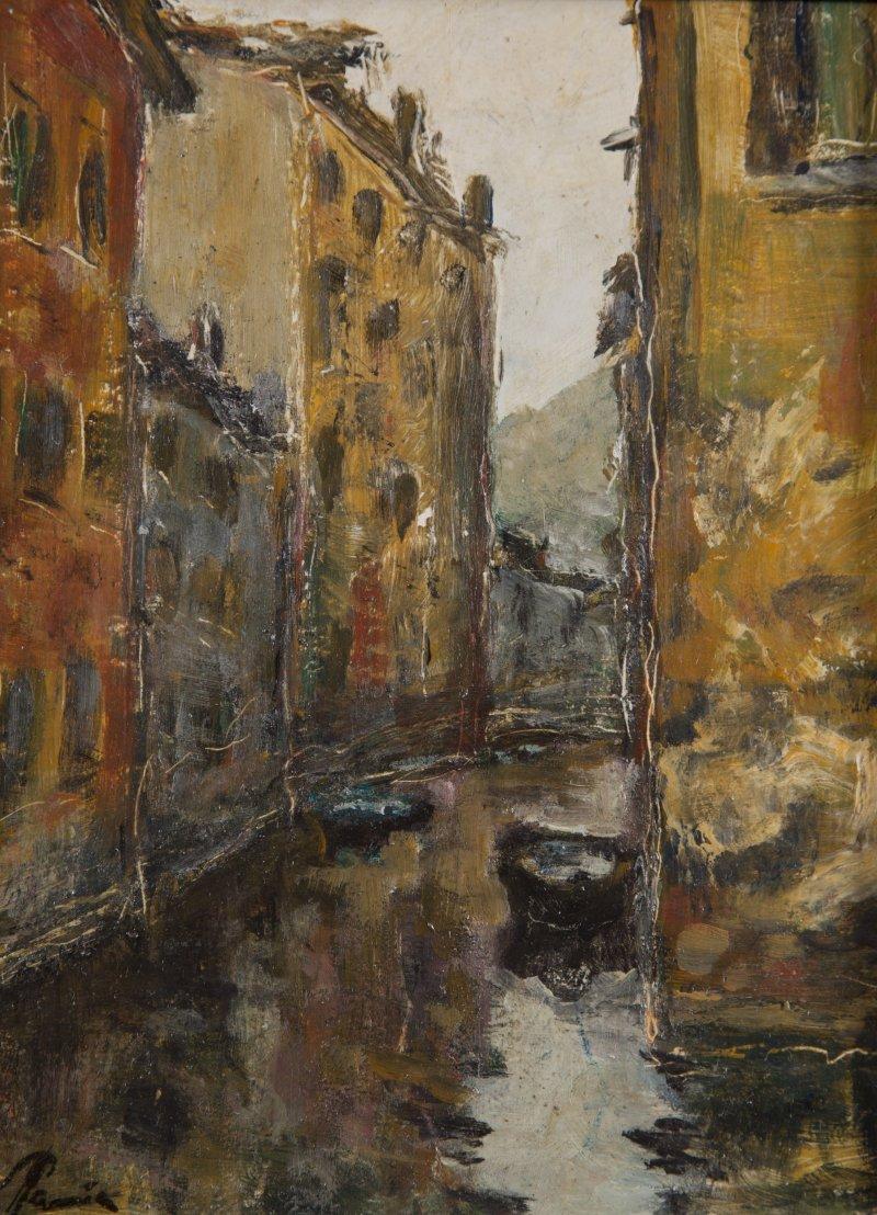 VENICE – By motif of three artists from the group "Kukryniksy", Painting Slaviša  Petković Panča