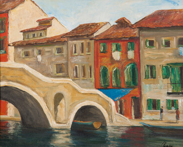 Bridge in Venice - Based on motifs of three artists from the 'Kukryniksy' group