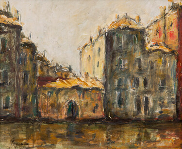 CANAL  IN VENICE – By motif of three artists from the group 
