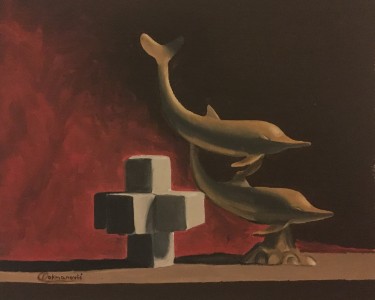 Two Dolphins by Mirjana Dokmanović