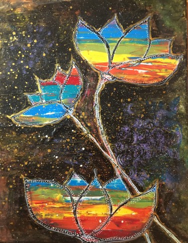 Three flowers by Mirjana Dokmanović
