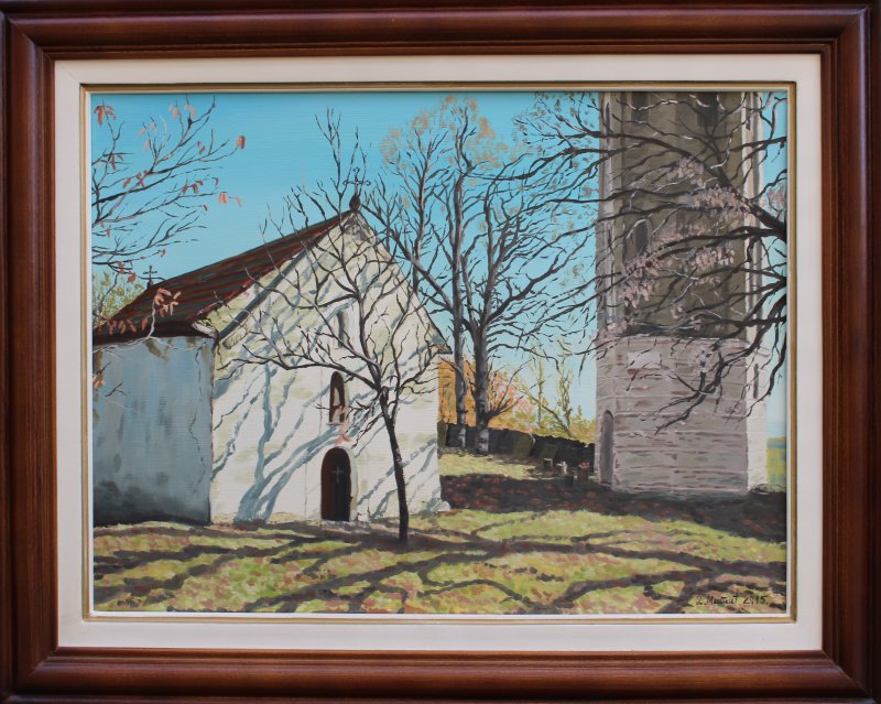 The church in Obrazda, Painting Dejan Mitić