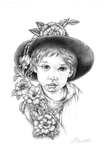 Portrait of a child Vila by Radomir  Mudrinic