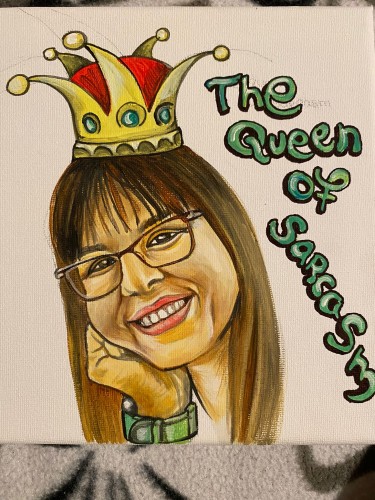 The queen of sarcasm by Andjela Vukojevic