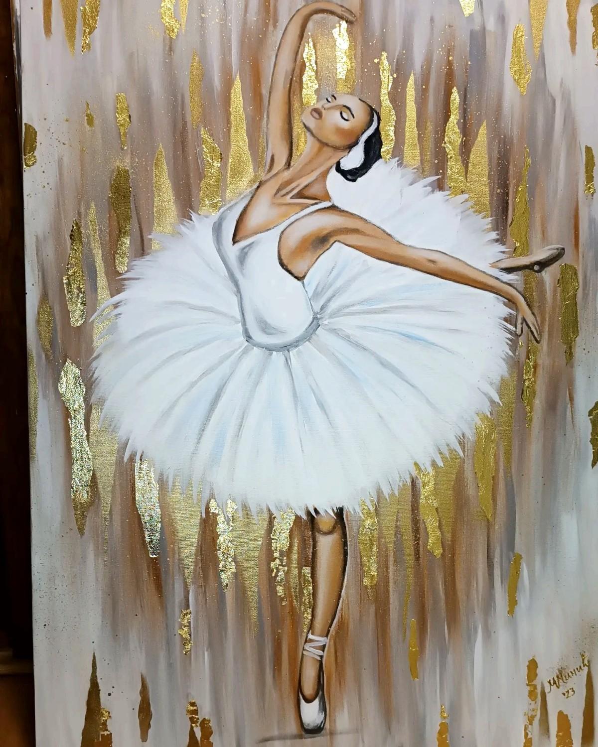 Gold ballerina