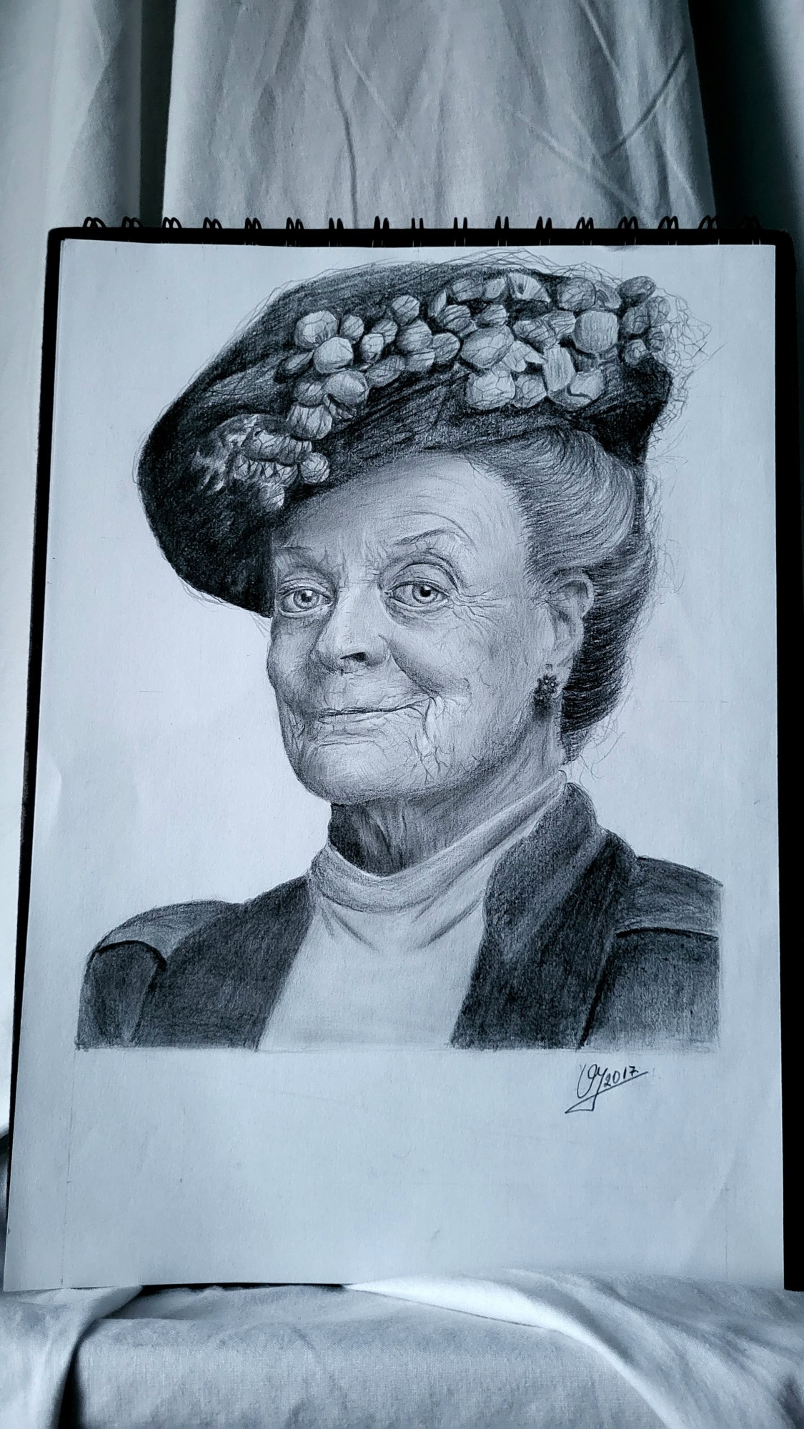 Portrait of actress Maggie Smith