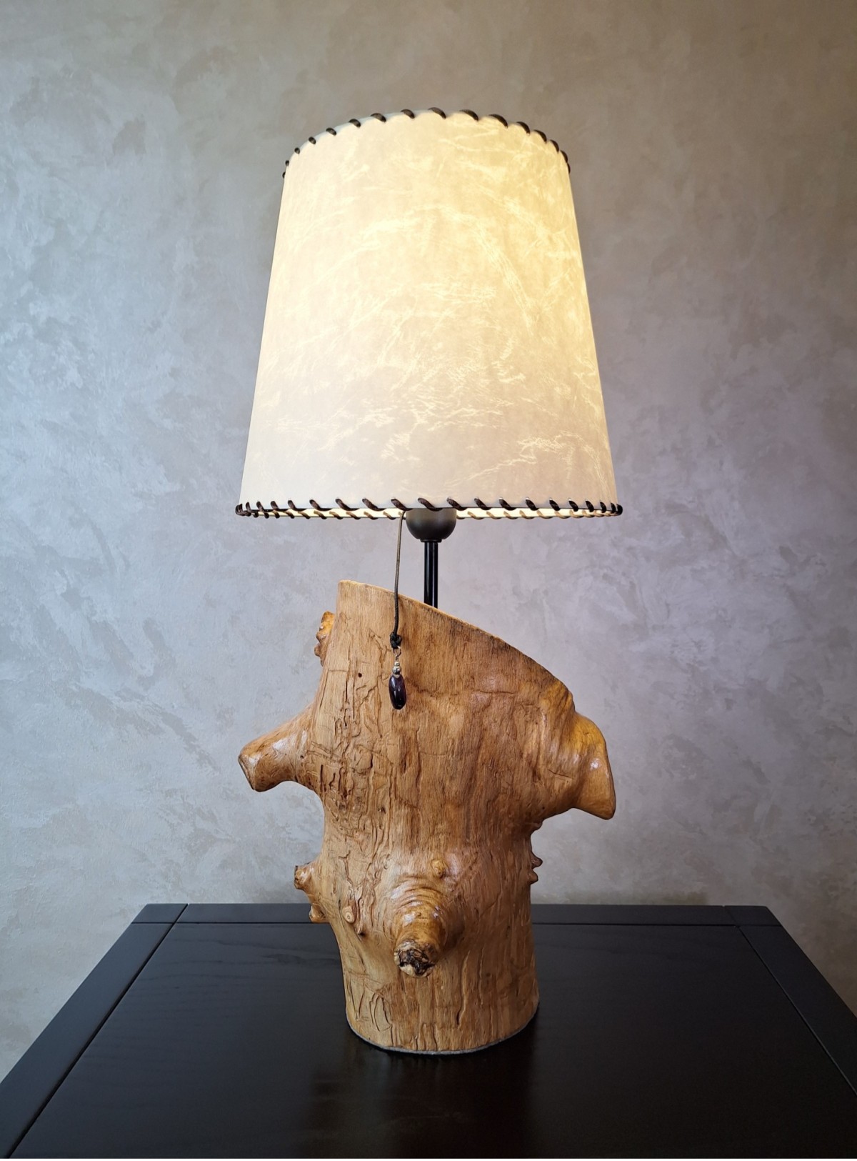 Lamp unique wooden