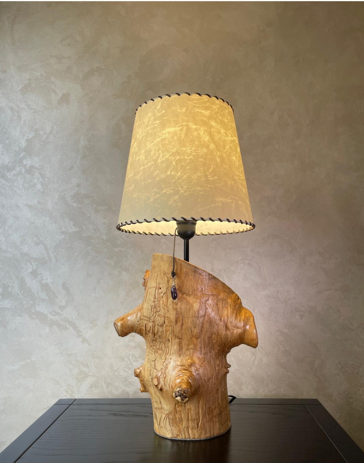 Lamp unique wooden