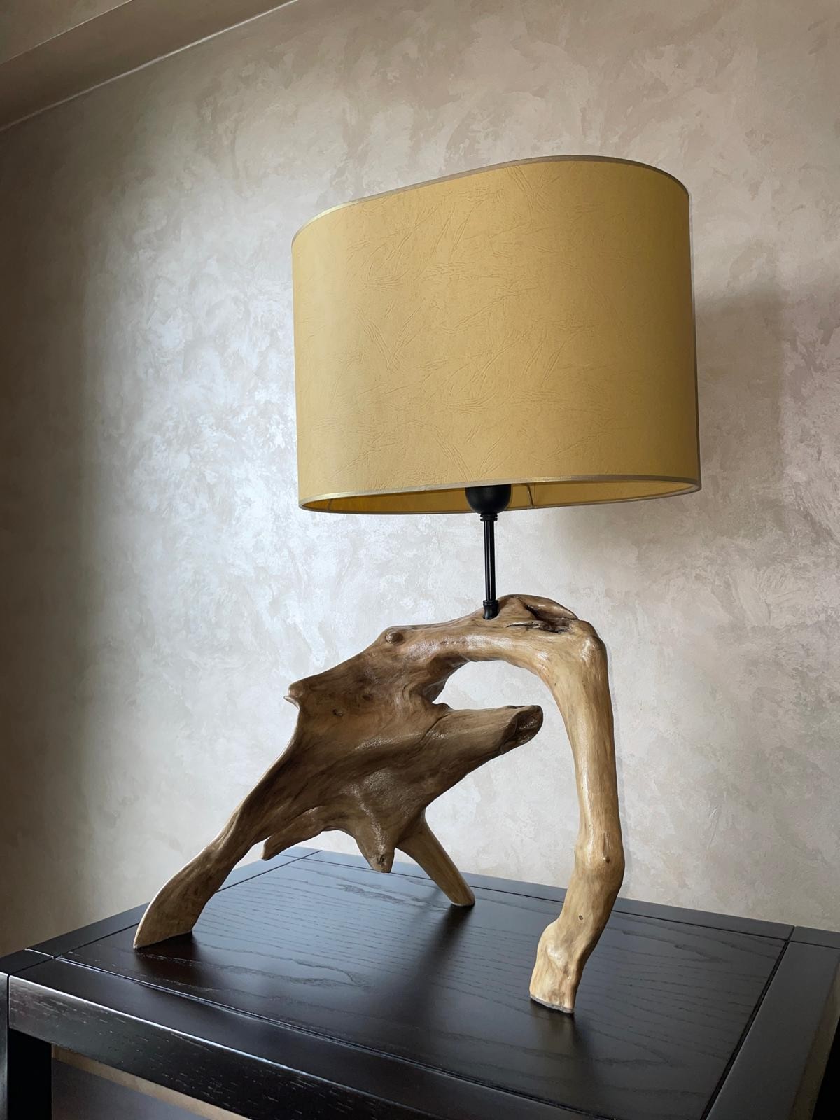 Lamp unique wooden