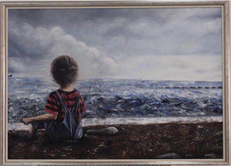 Summer afternoon, Painting Marina  Dobric