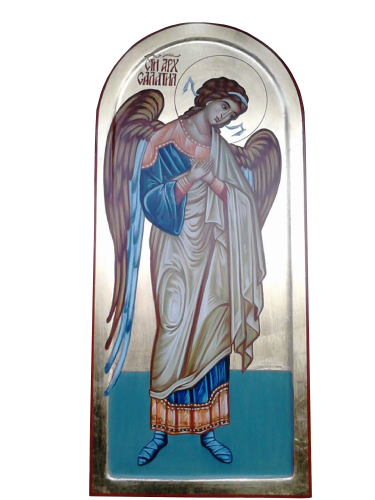 Icon of Saint Archangel Selaphiel by Dragana Zivadinovic
