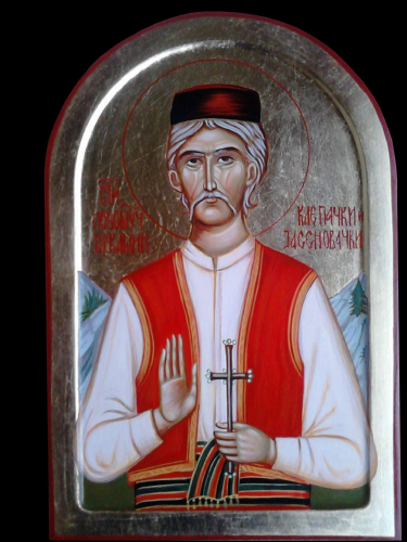 Icon of St Vukasin of Klepac by Dragana Zivadinovic