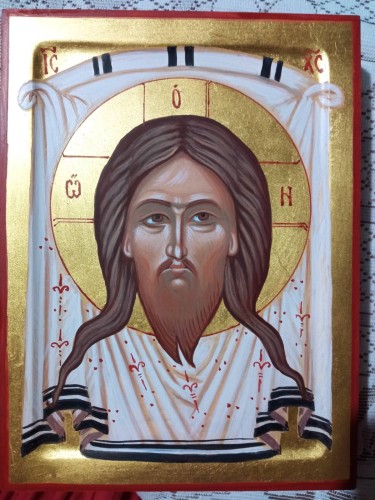 Icon of the unmade face of the Lord by Dragana Zivadinovic