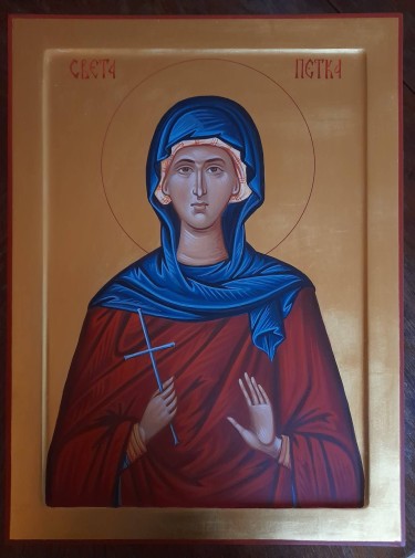 Icon of St Petka by Dragana Zivadinovic