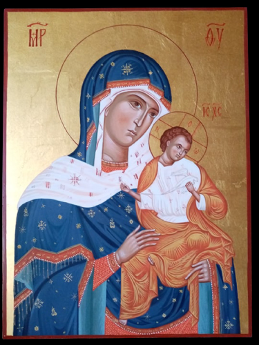 Icon of the Mother of God with the Lord by Dragana Zivadinovic