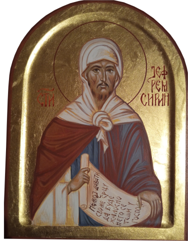 Icon of St Ephraim the Syrian by Dragana Zivadinovic