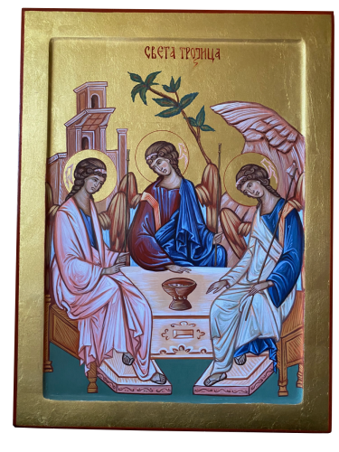 Icon of the Holy Trinity by Dragana Zivadinovic