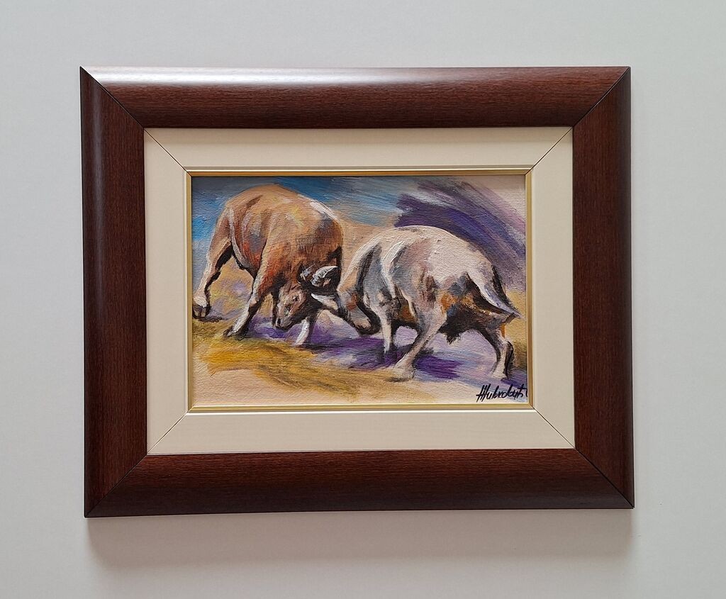 Oil on canvas - Bullfight, beautiful painting!