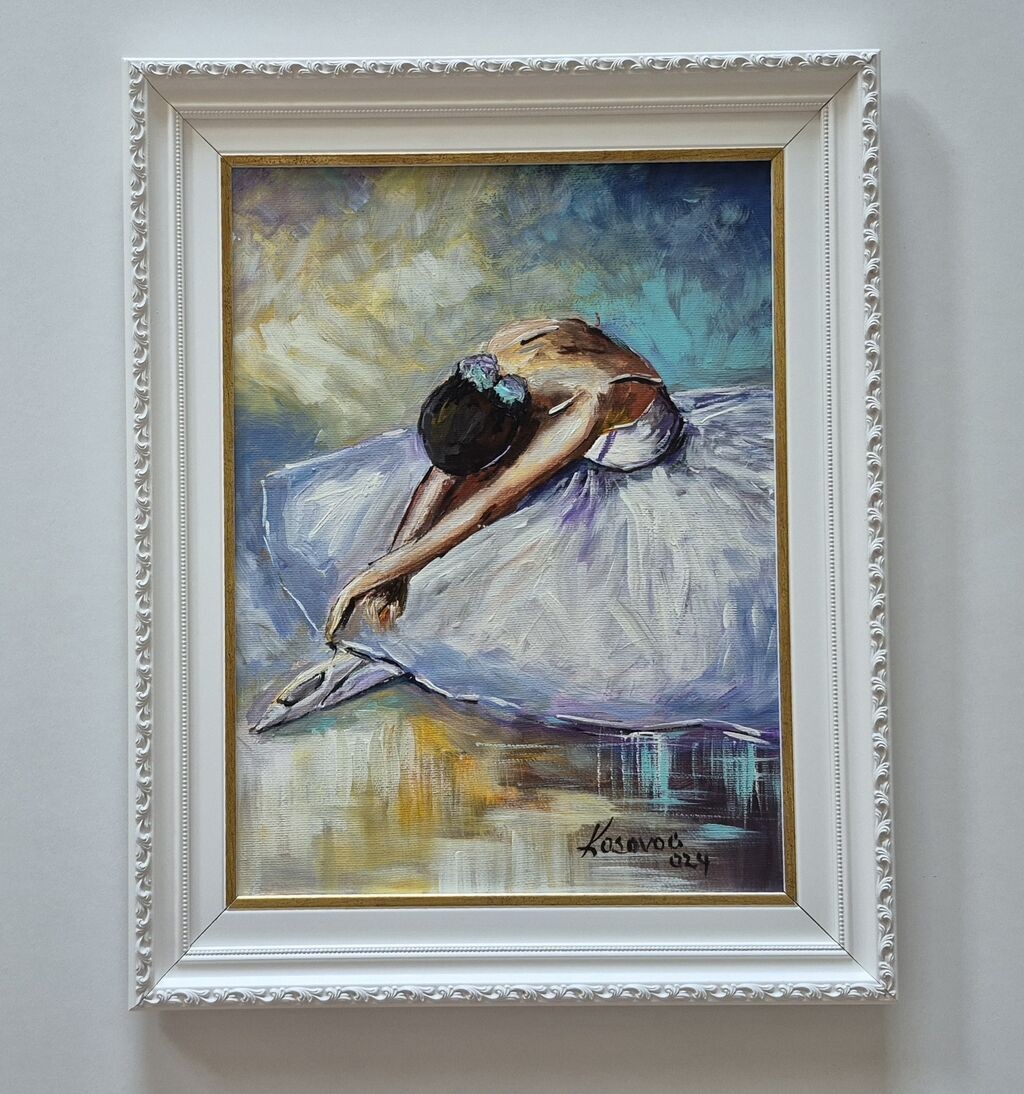 Oil on canvas - Ballerina, beautiful painting