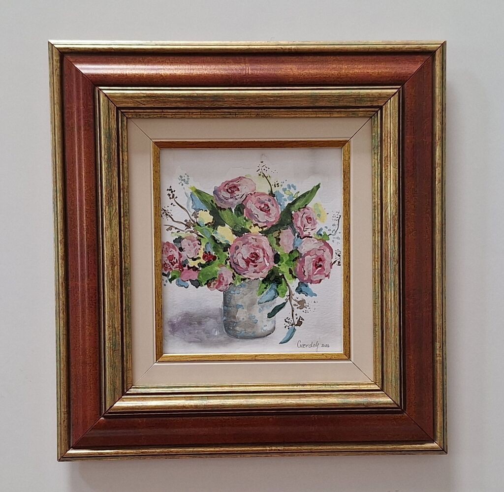 Picture - Flowers in a vase, watercolor