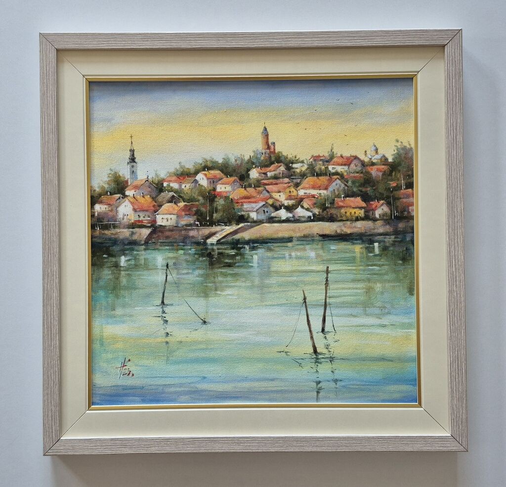 Oil on canvas - Zemun, beautiful painting