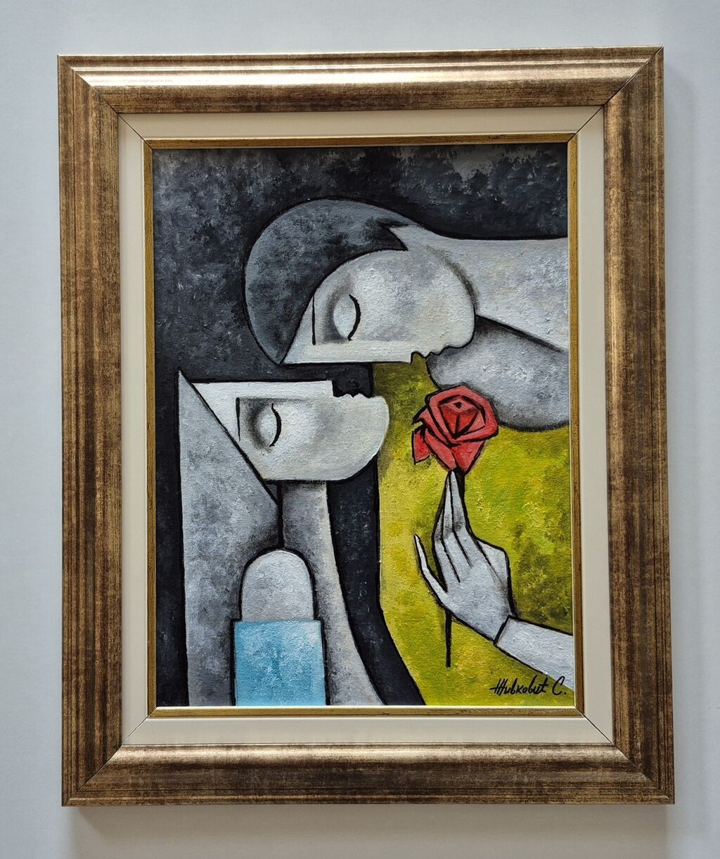 Oil on canvas - Courtship, painting number two