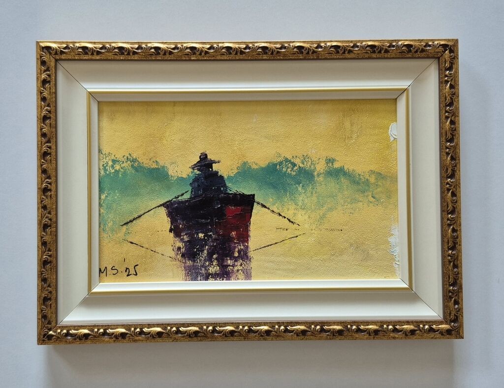Oil on canvas - Homecoming, miniature