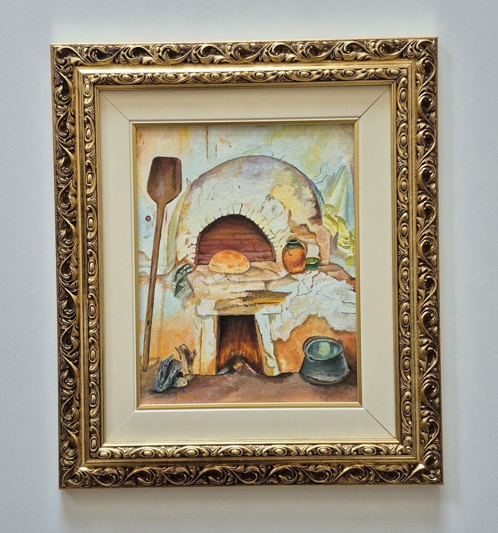 Oil on canvas - The smell of the past, a beautiful picture