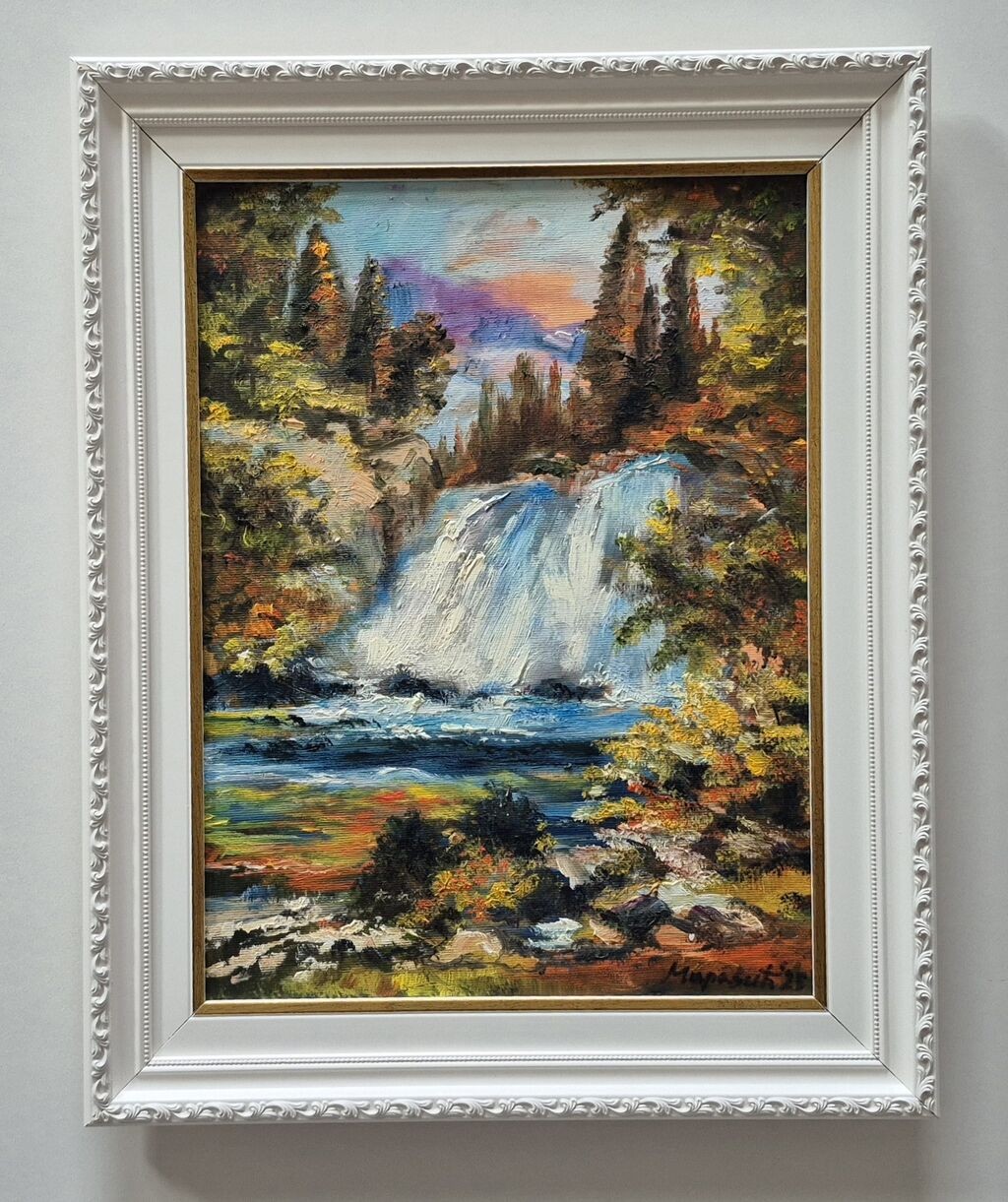 Oil on canvas - Heart of nature, beautiful painting