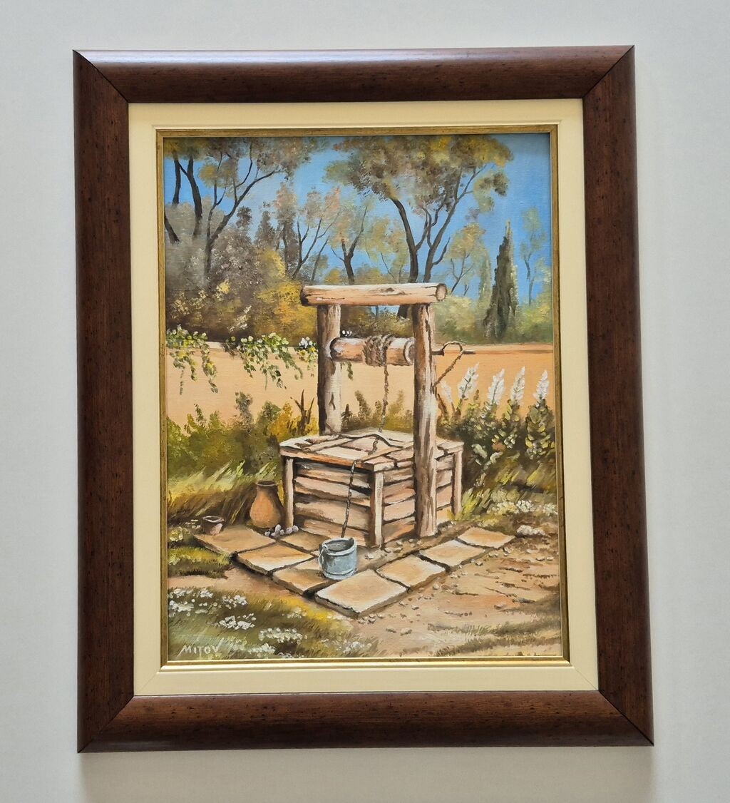 Oil on canvas - At the old well
