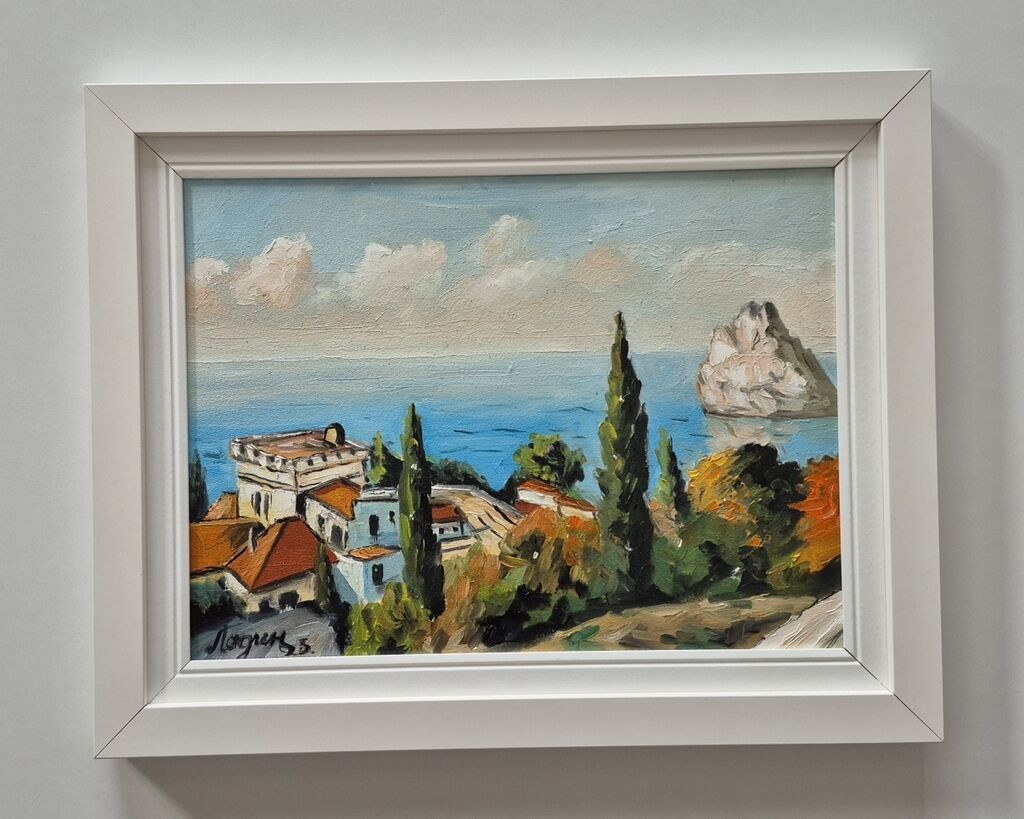 Oil on canvas - Sea view, beautiful picture