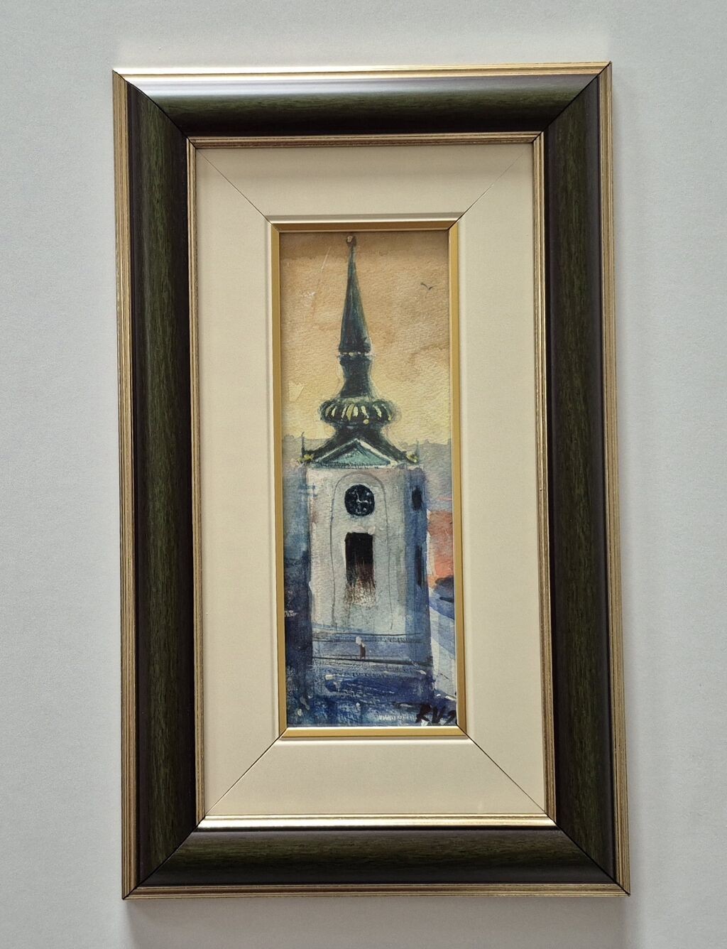 Watercolor - Church, miniature