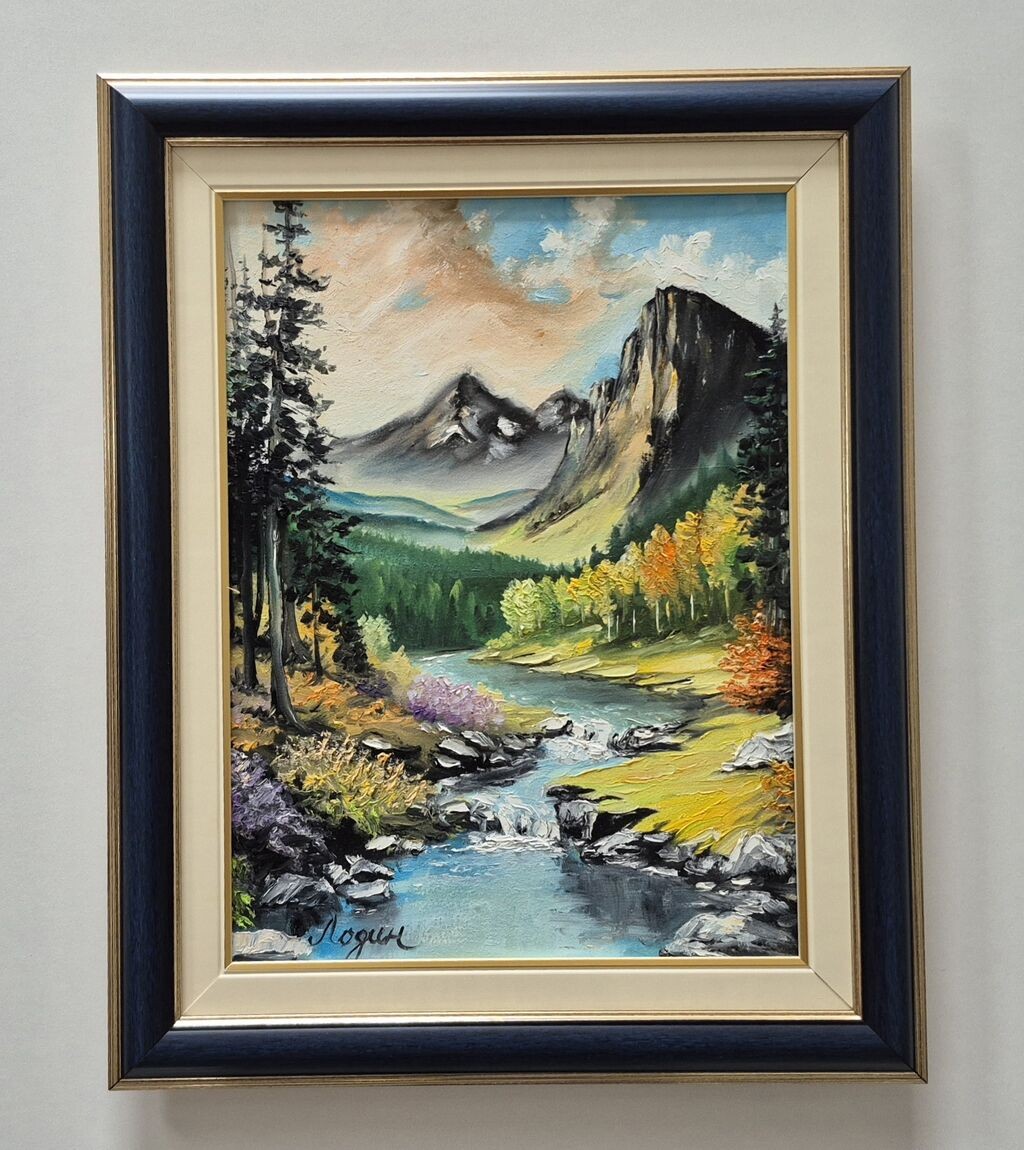 Oil on canvas - Autumn spell, picture one