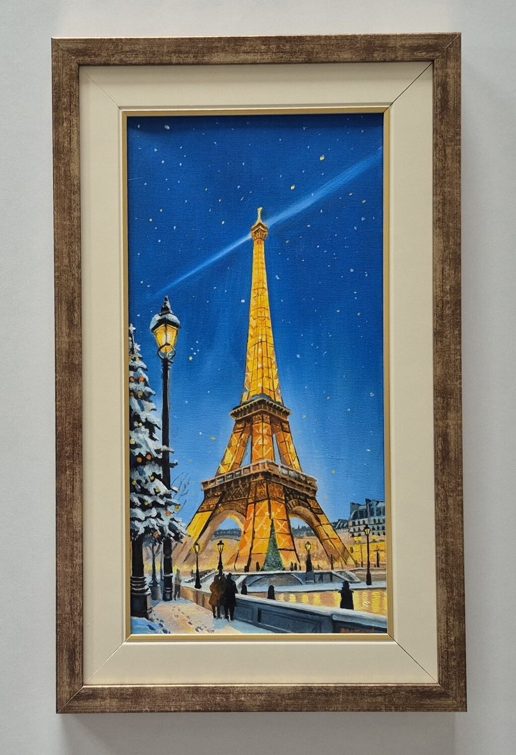 Oil on canvas - One winter in Paris