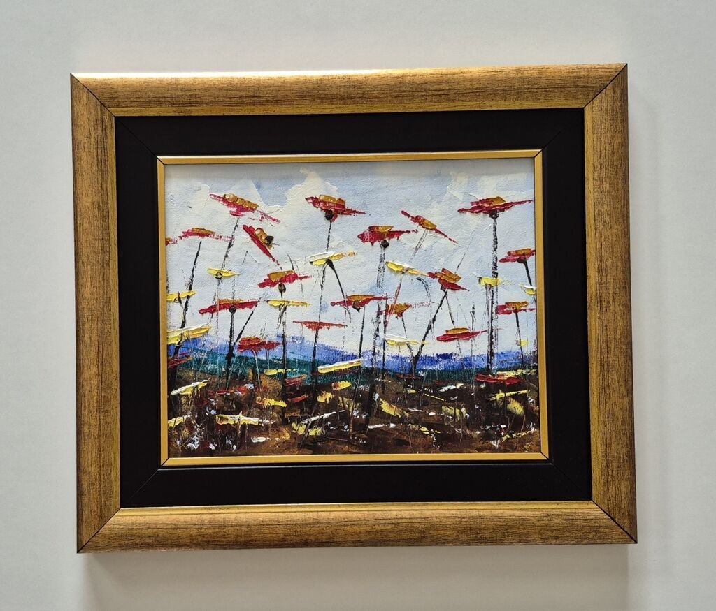 Oil on canvas - Spring flowers, beautiful