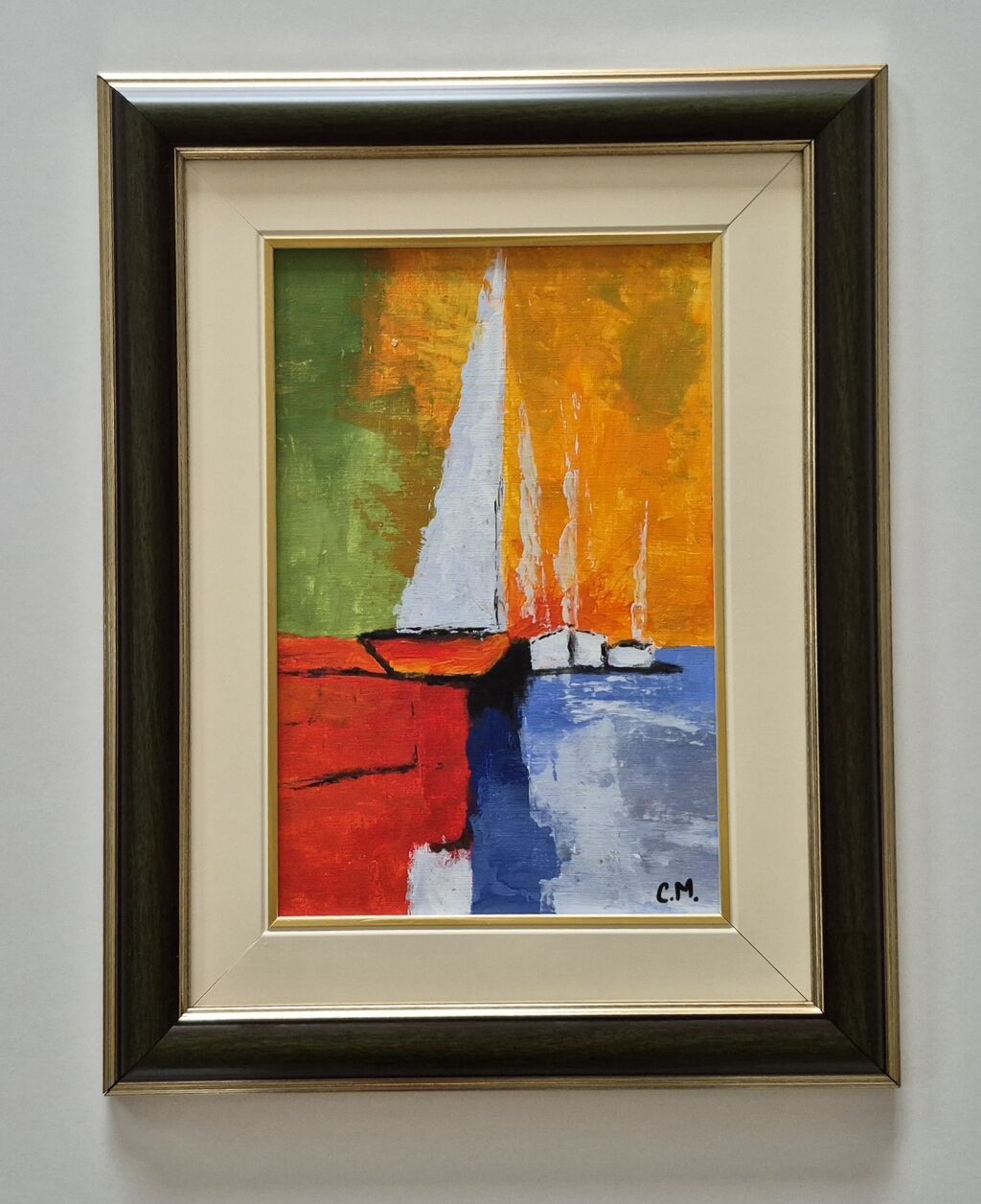 Oil on canvas - Colors of the Mediterranean, painting ten
