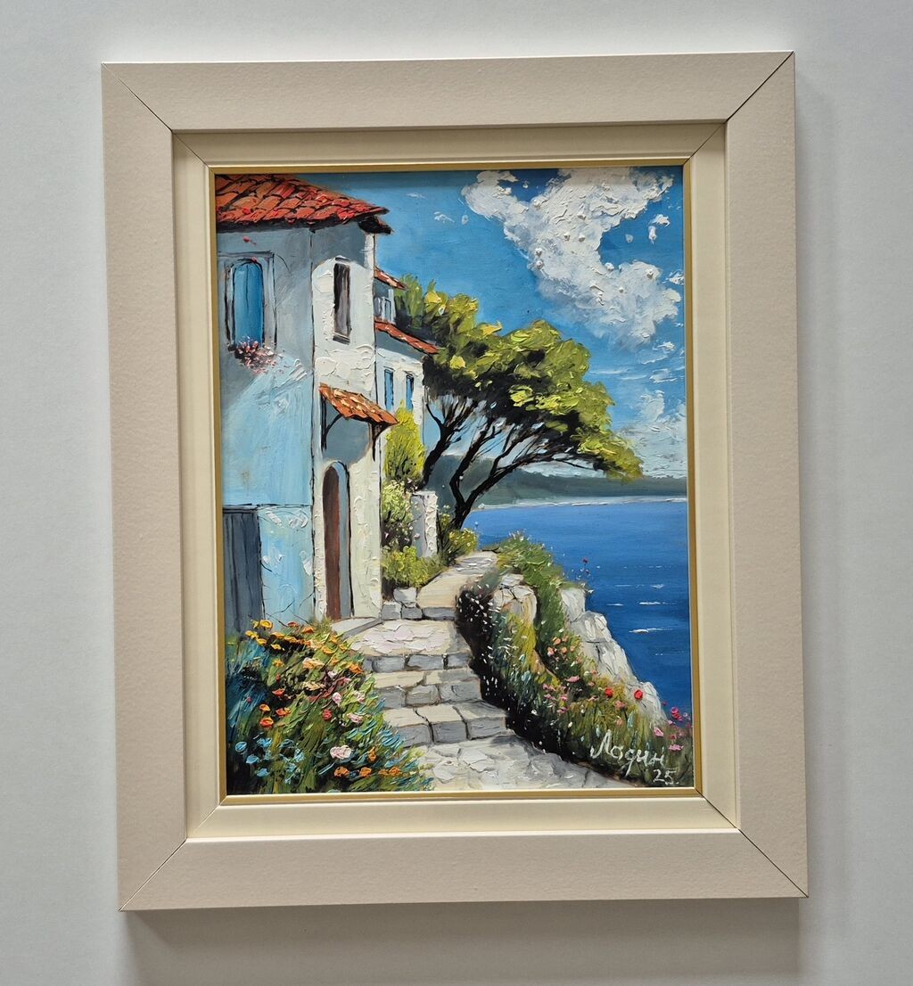 Oil on hardboard - Sea, picture twenty