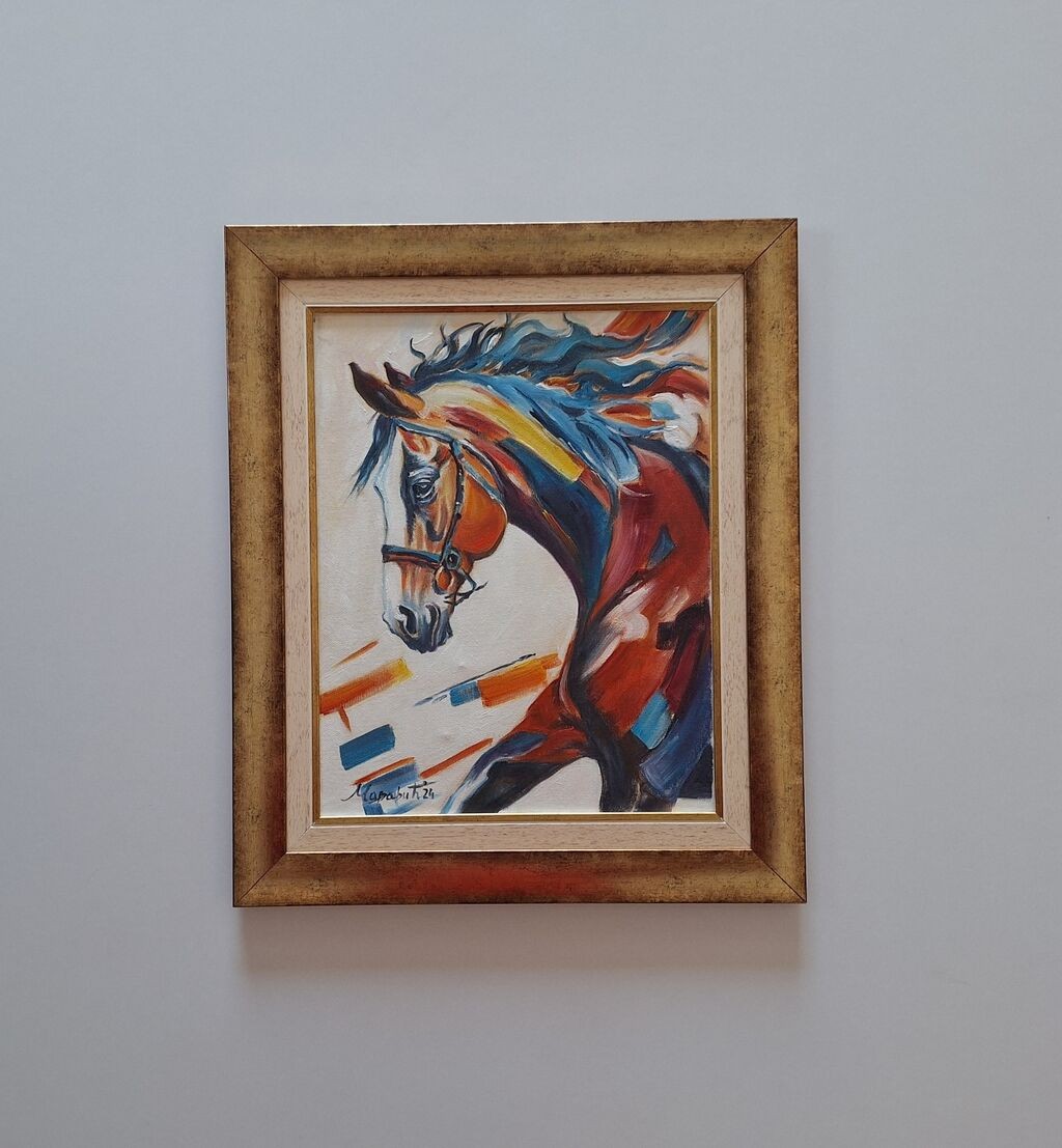 Oil on canvas - Horse Despot, beautiful picture!