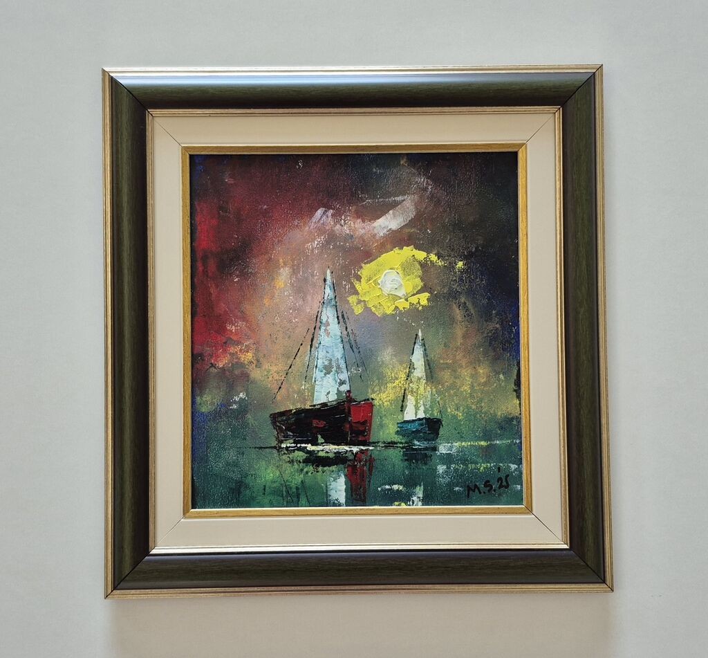 Oil on canvas - On the sea 64, beautiful picture