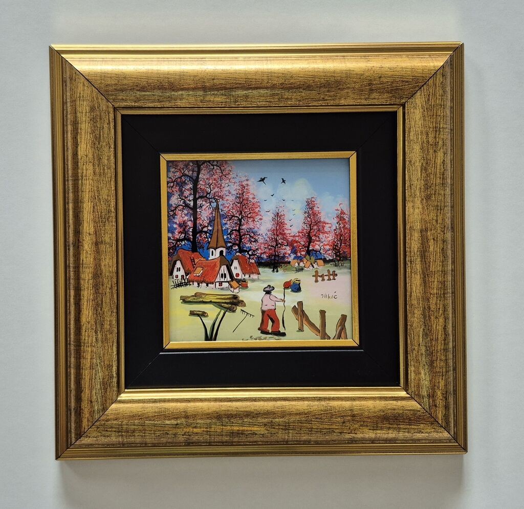Naiva, oil on glass - Dekas village