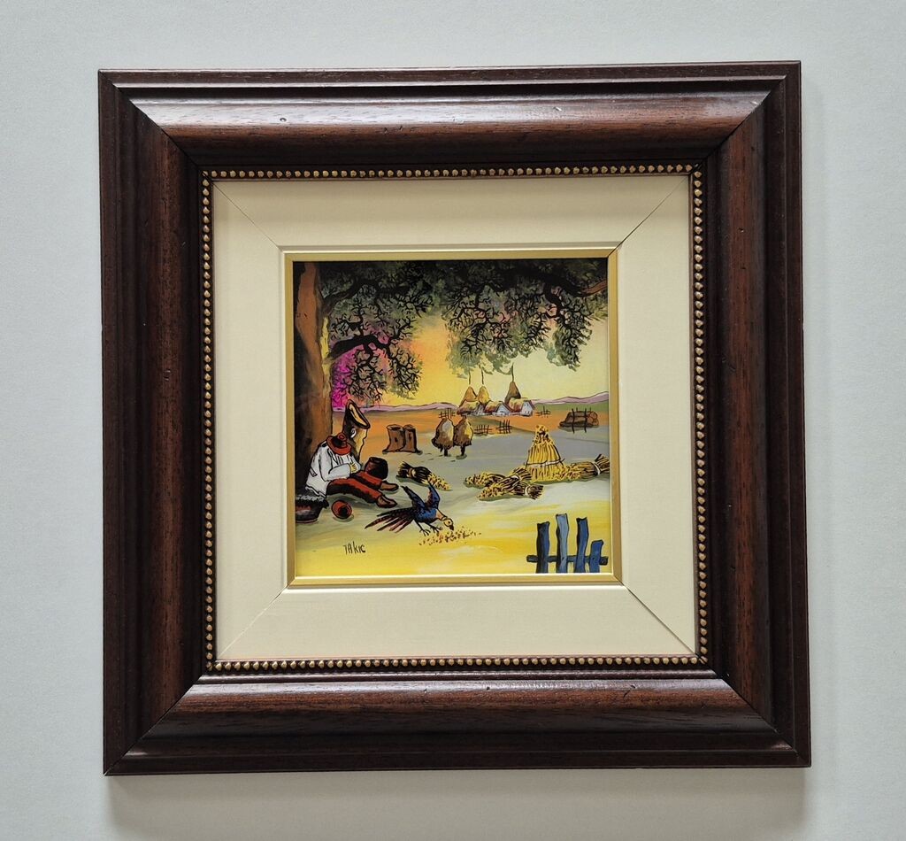 Naiva, oil on glass - Dekas nap