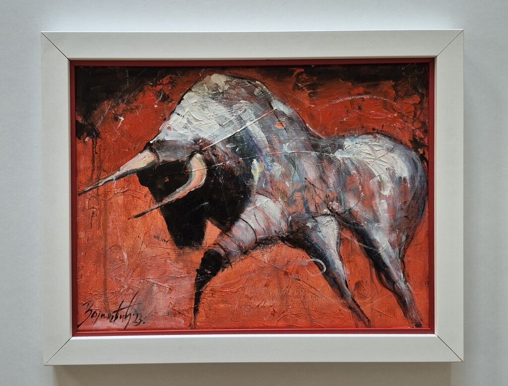 Oil on canvas - Taurus, beautiful picture