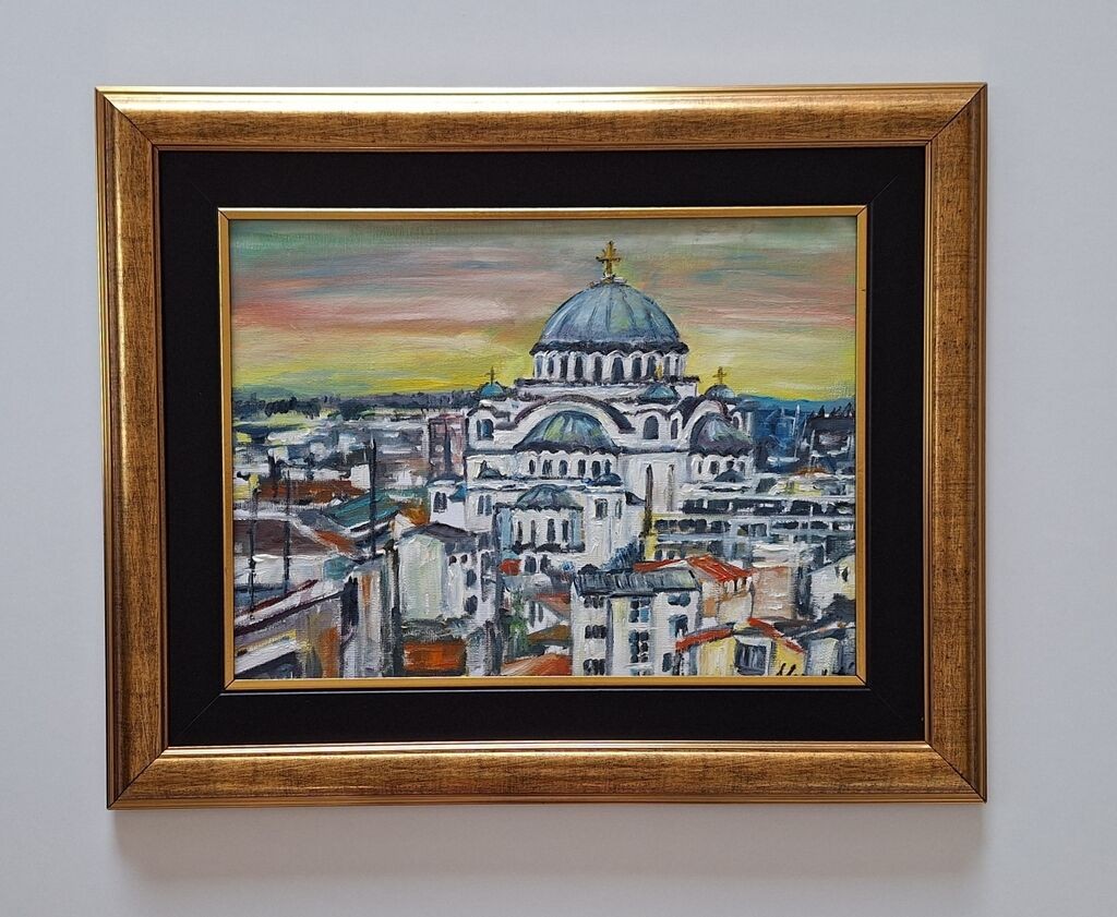 Oil on canvas - City of Belgrade