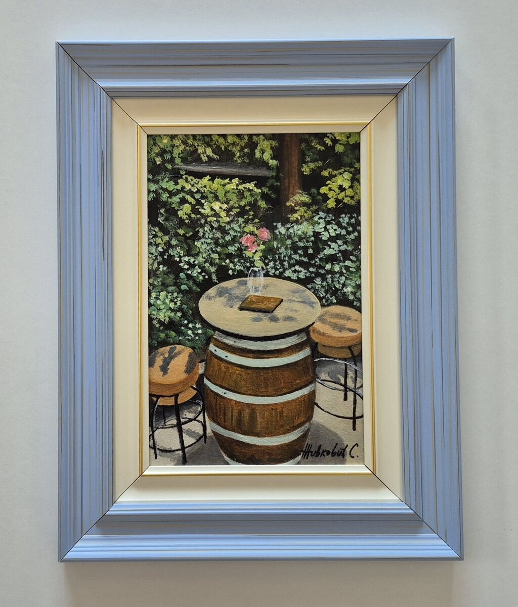 Oil on canvas - Painting from the winery, beautiful