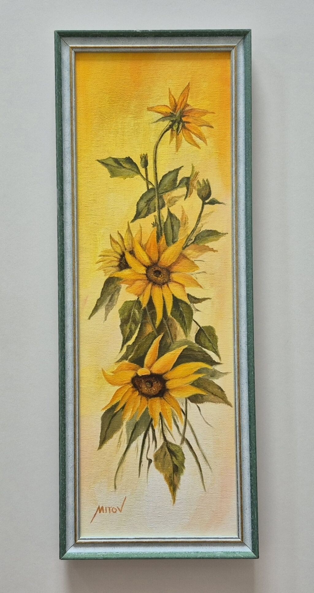 Oil on canvas - Sunflowers