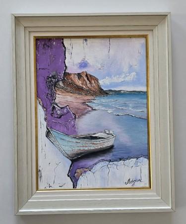 Oil on canvas - Purple coast, beautiful by Dusko Dule